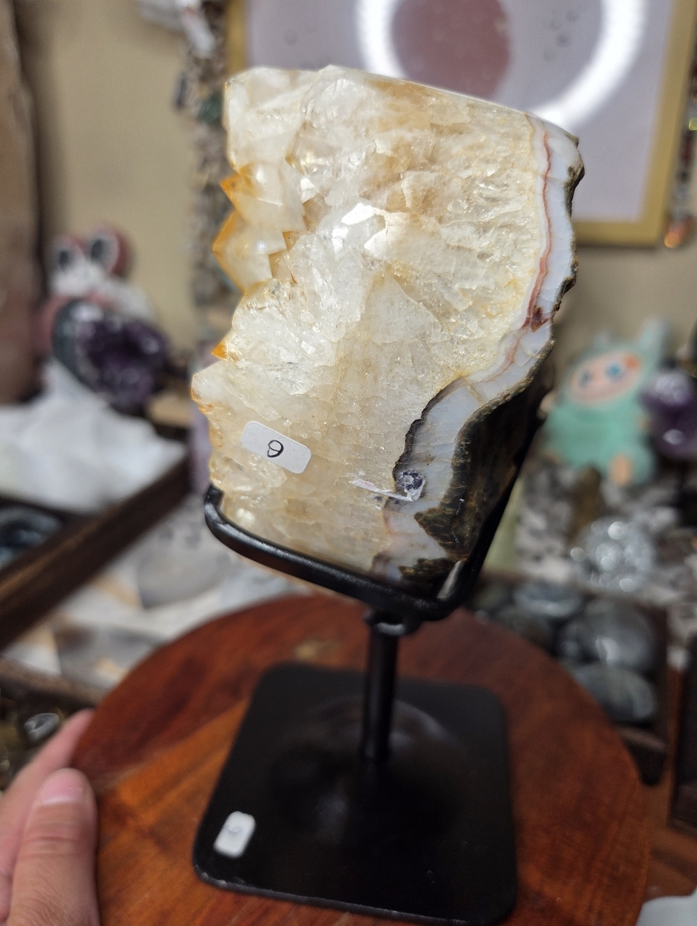 Citrine Heart on Stand - Picture 7 of 10
